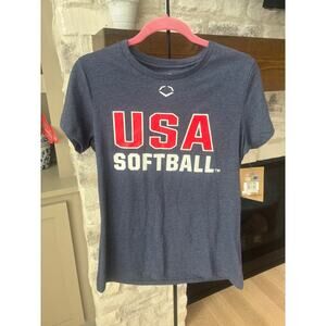 EvoShield Women's Blue USA Softball T-Shirt Size M